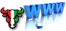 Imagen representativa de la mascota de la UPR Cayey y el web (Toro seguido de las letras WWW)