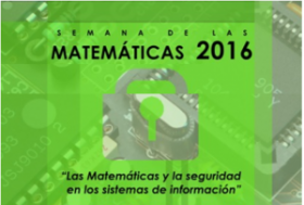 SemMate2016 Imagen representativa a la promoción de la Semana de las Matemáticas 2016