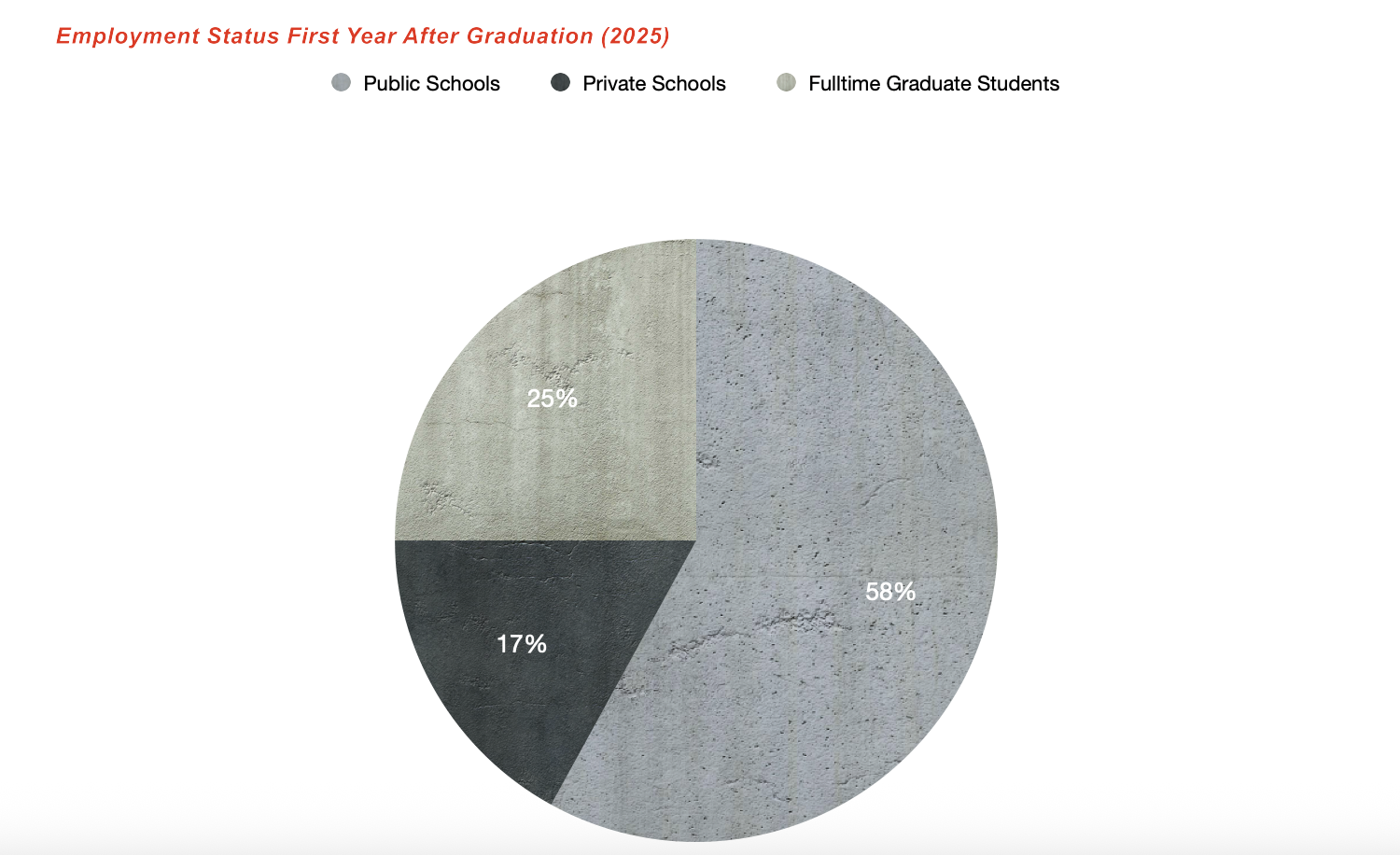 Grafica Employment Status First Year After Graduation (2025)(final)
